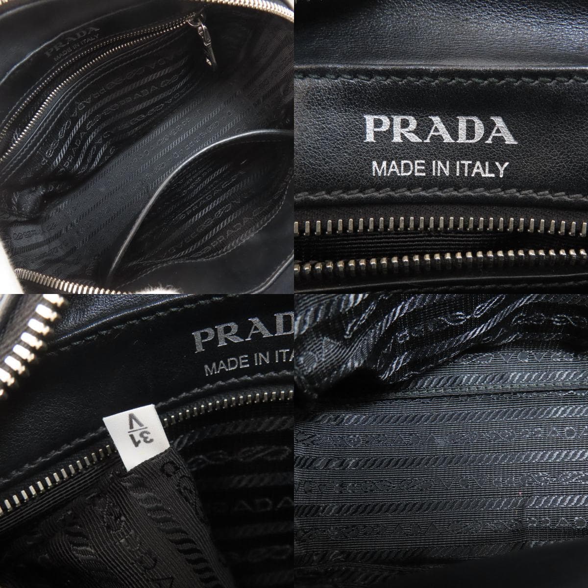 Prada Banana Shoulder Bag Calf Leather for Women [Used] [PRADA] 5