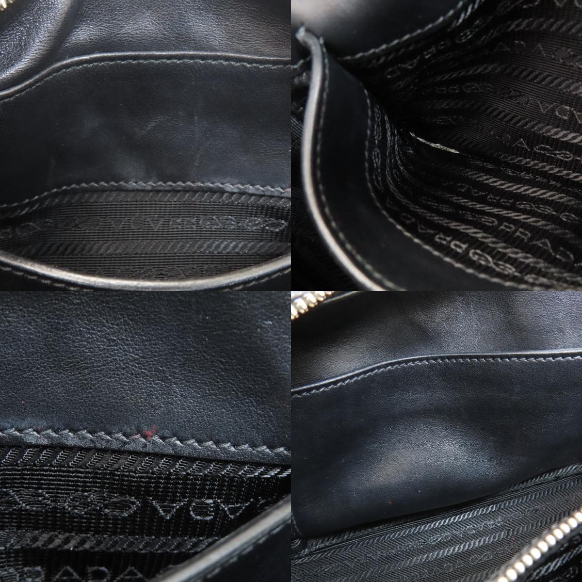 Prada Banana Shoulder Bag Calf Leather for Women [Used] [PRADA] 6