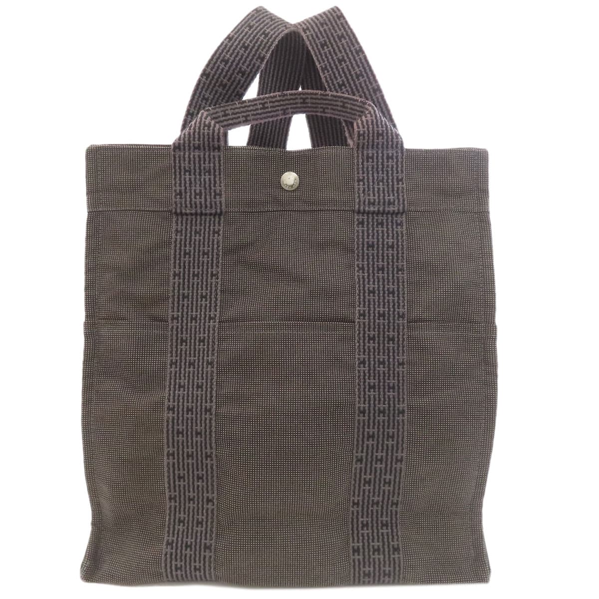 Hermes Aile Line Ad MM Backpack Daypack Canvas Ladies [Used] [HERMES]