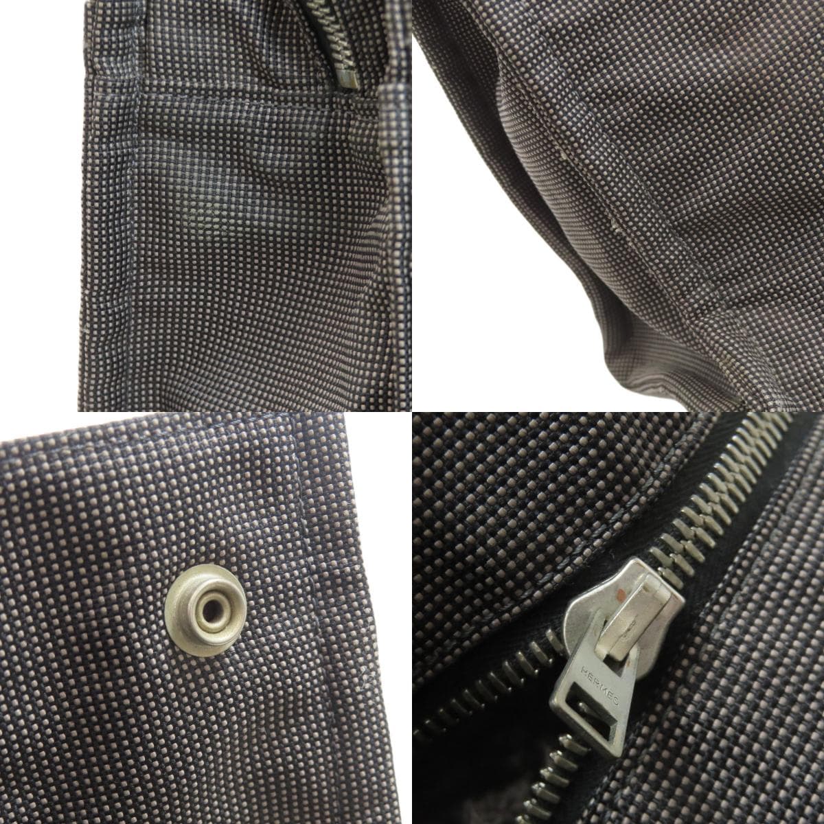 Hermes Aile Line Ad MM Backpack Daypack Canvas Ladies [Used] [HERMES] 8