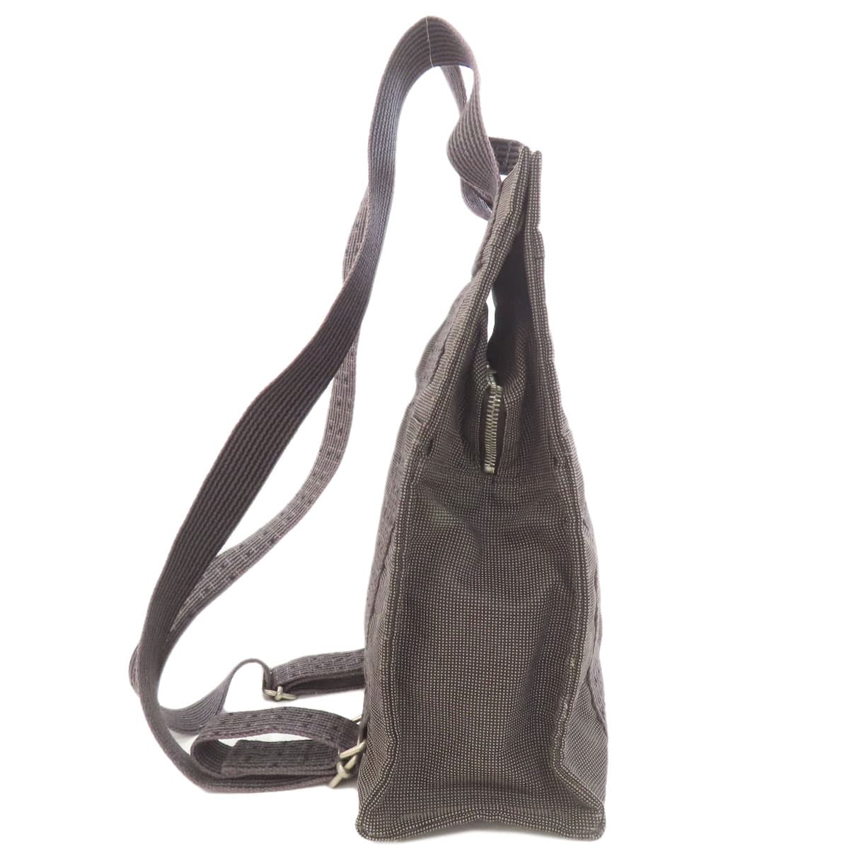 Hermes Aile Line Ad MM Backpack Daypack Canvas Ladies [Used] [HERMES] 3