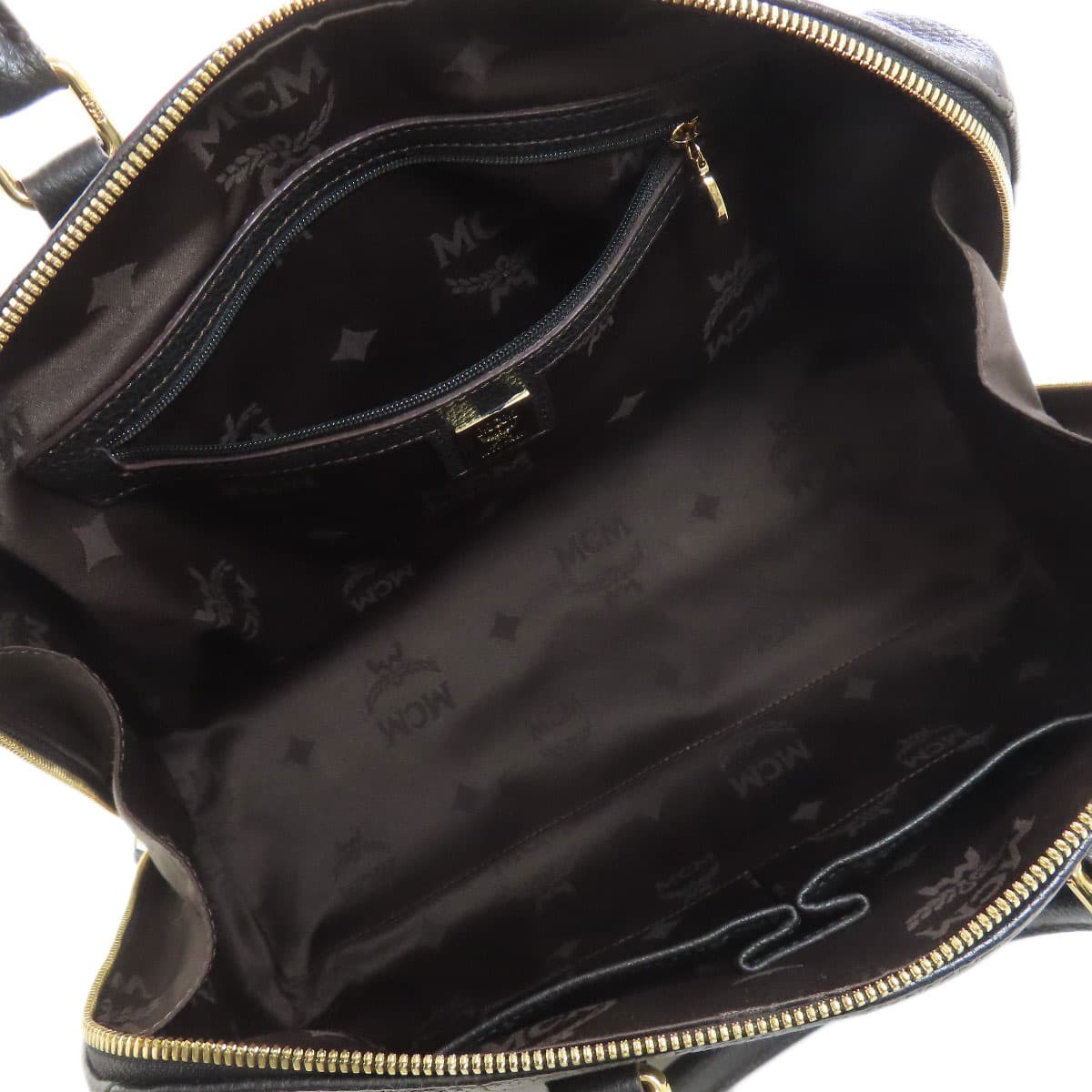 MCM Mini Boston Boston Bag Calf Leather for Women [Used] [MCM] 5