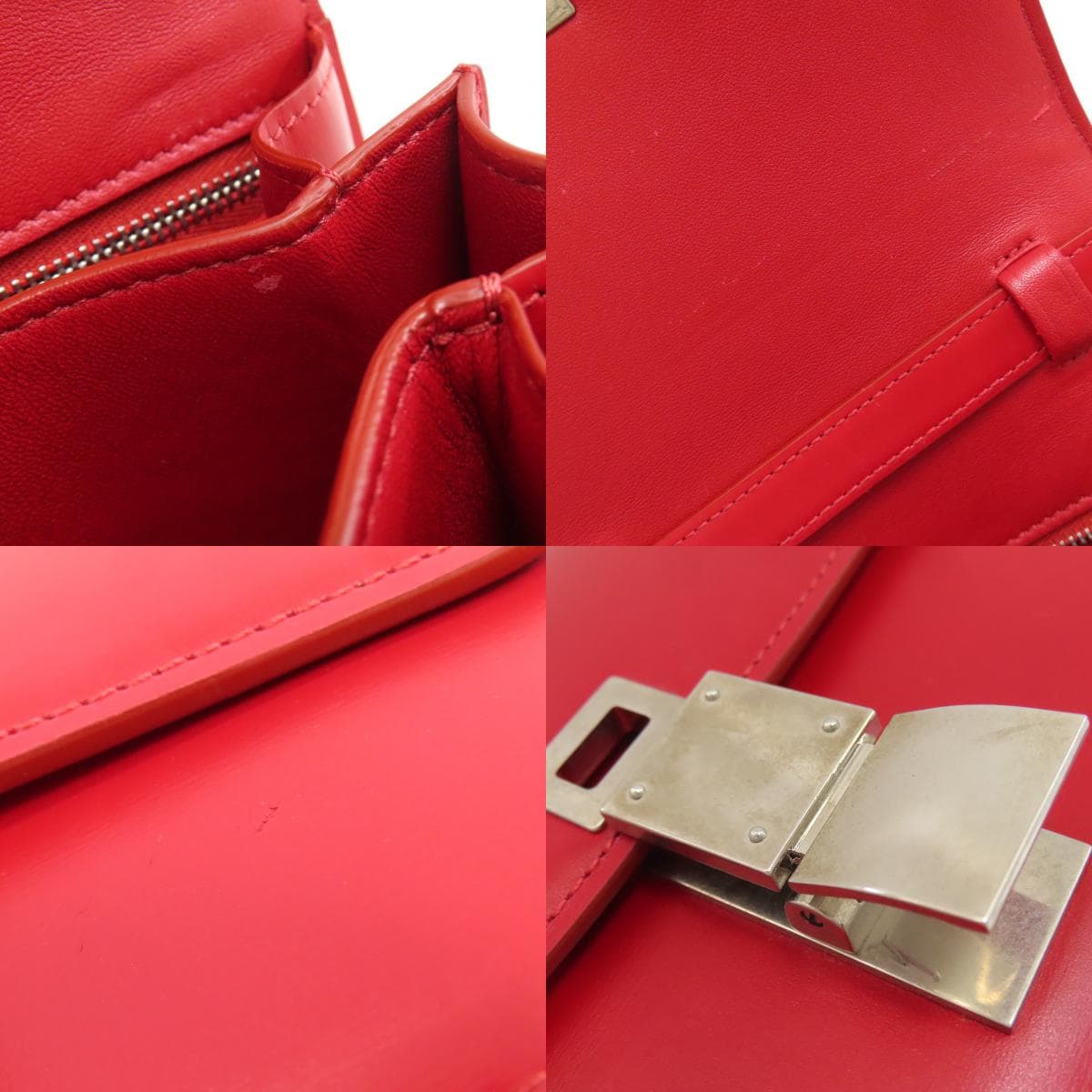 Celine Classic Box Shoulder Bag Calf Leather Ladies [Used] [CELINE] 7