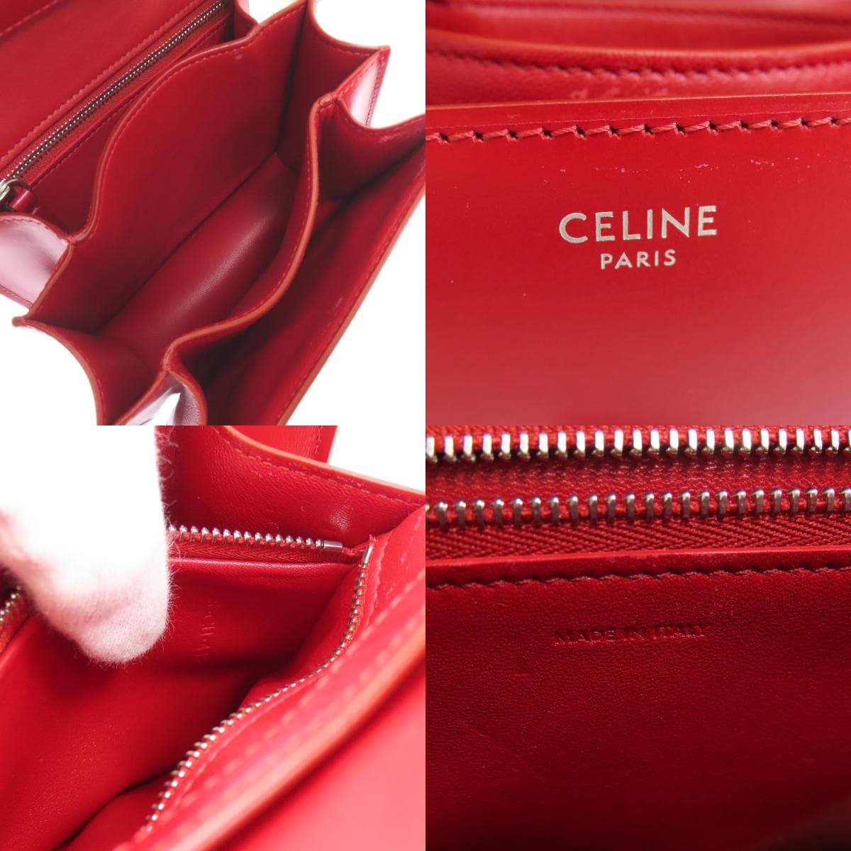 Celine Classic Box Shoulder Bag Calf Leather Ladies [Used] [CELINE] 5