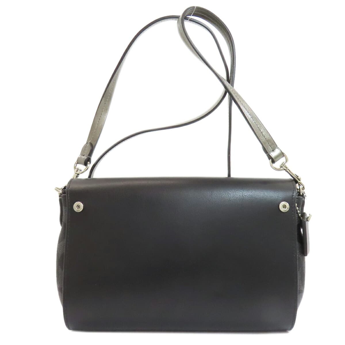 Coach F26172 Reversible Flap Signature Long Shoulder Shoulder Bag PVC Ladies [Used] [COACH] F26172 2