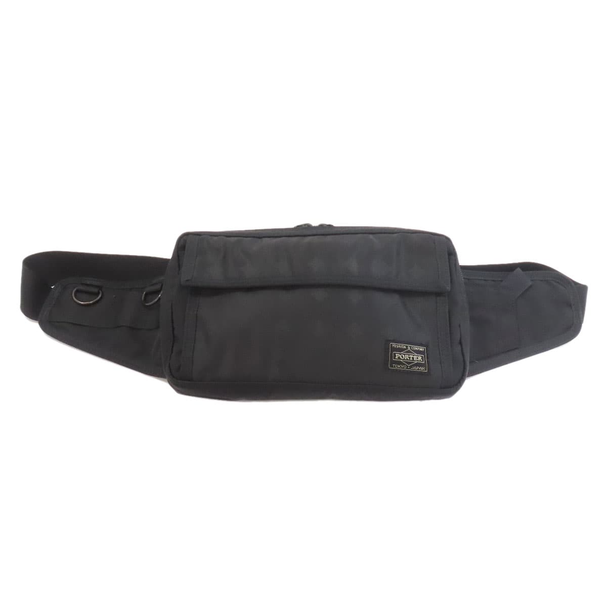 Porter logo hip bag / waist bag made of nylon material for men [Used] [PORTER]