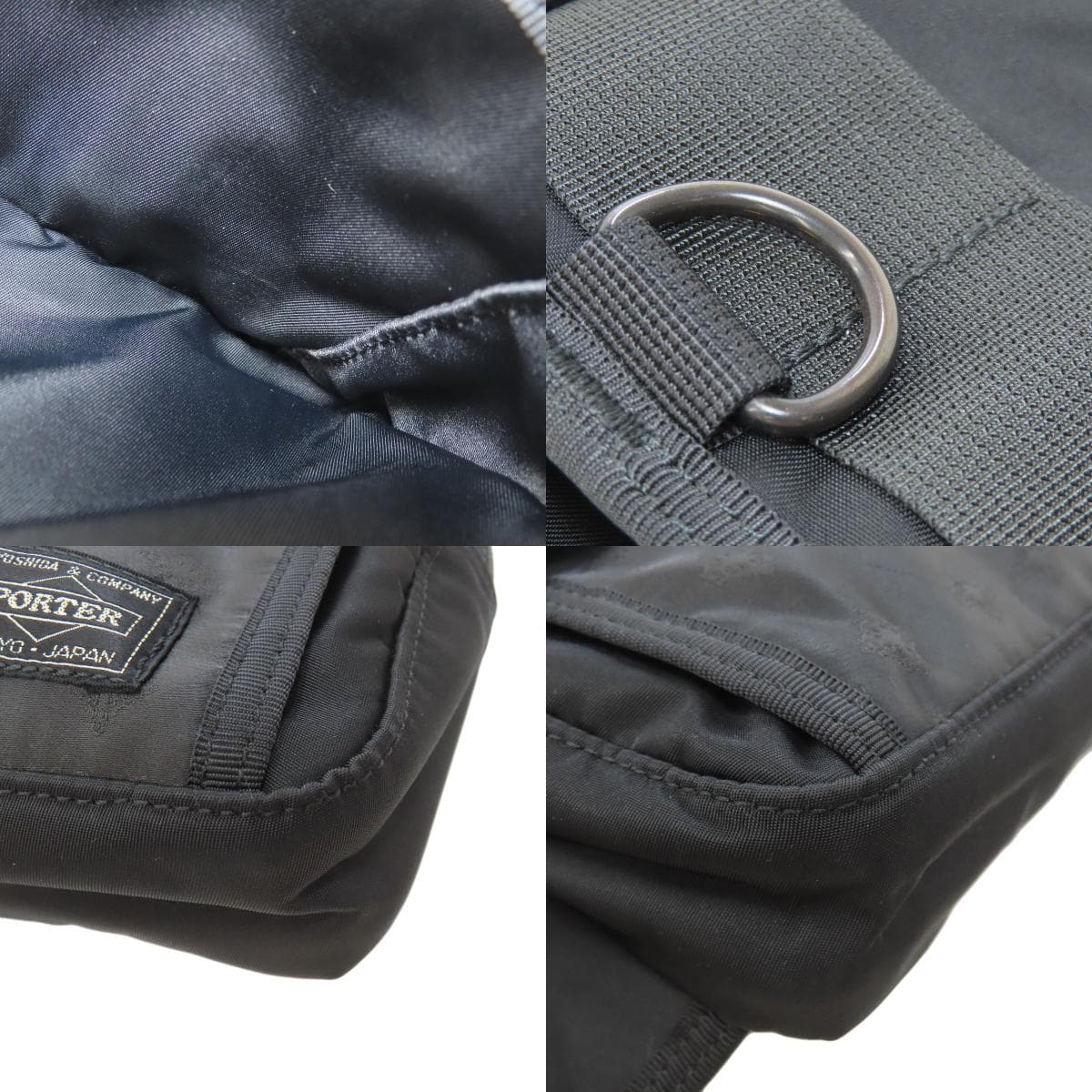 Porter logo hip bag / waist bag made of nylon material for men [Used] [PORTER] 9