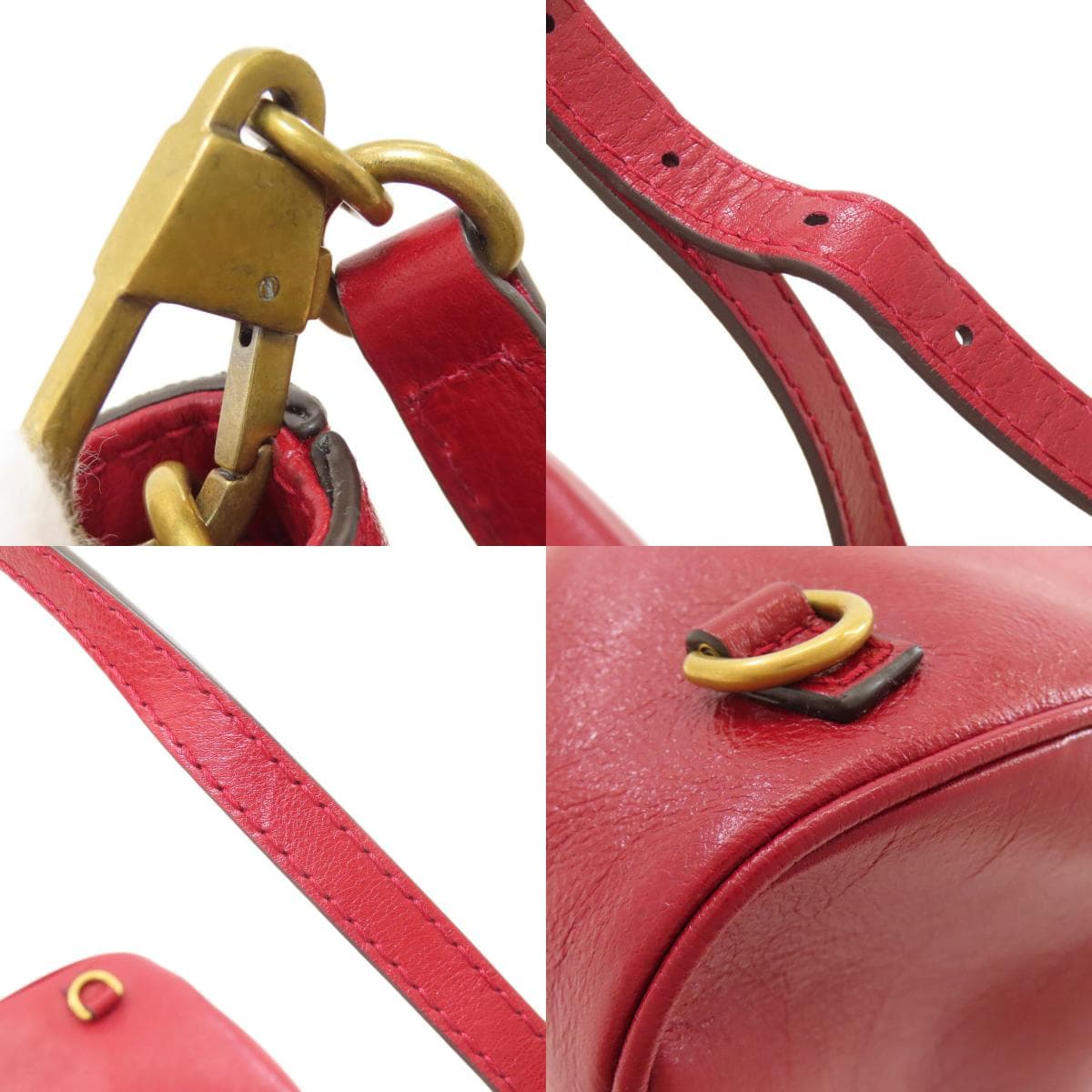 Gucci 550189 GG Marmont Double G Shoulder Bag Calf Leather for Women [Used] [GUCCI] 550189 9