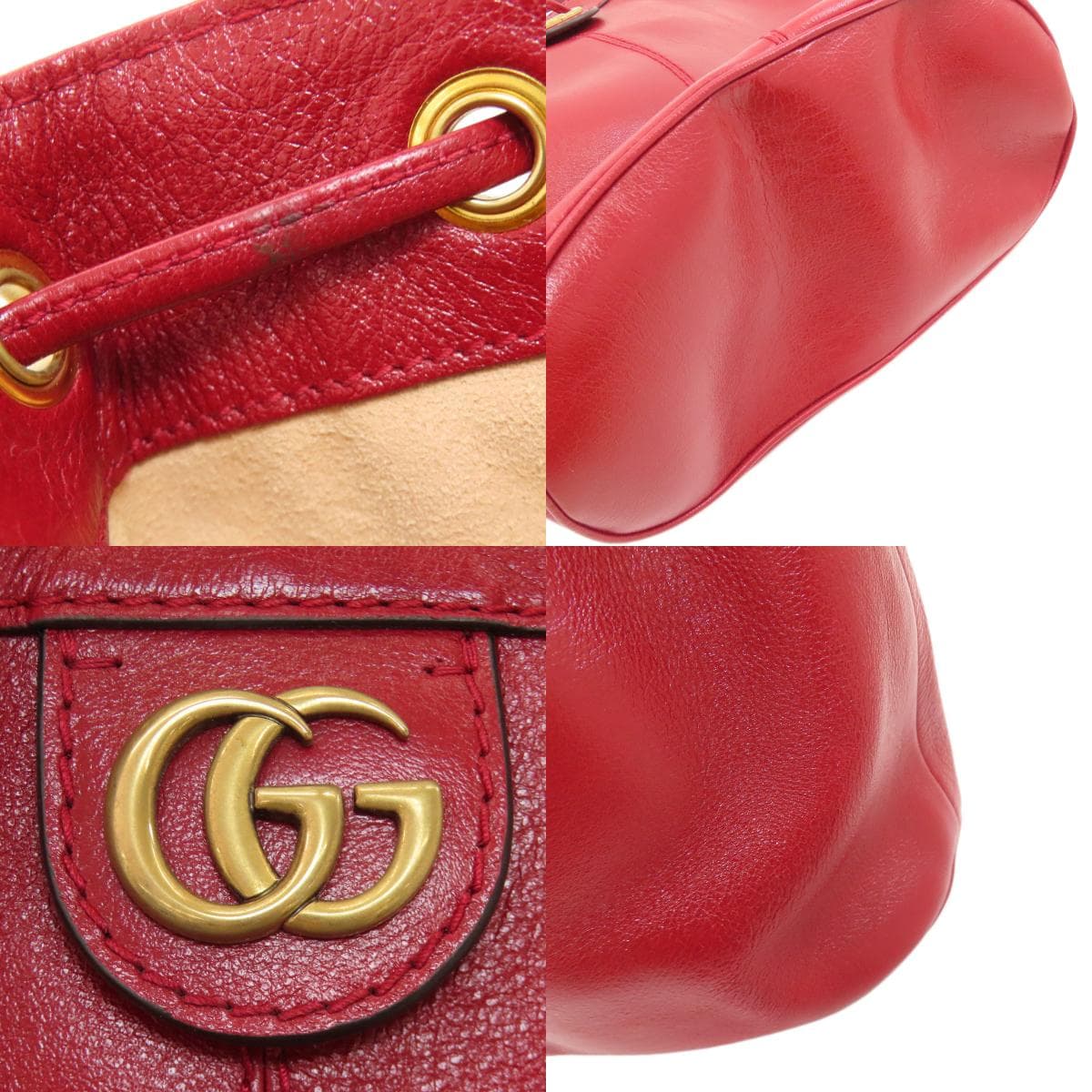 Gucci 550189 GG Marmont Double G Shoulder Bag Calf Leather for Women [Used] [GUCCI] 550189 8