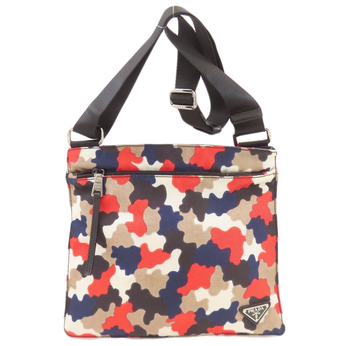 Prada camouflage pattern shoulder bag canvas for women [Used] [PRADA]