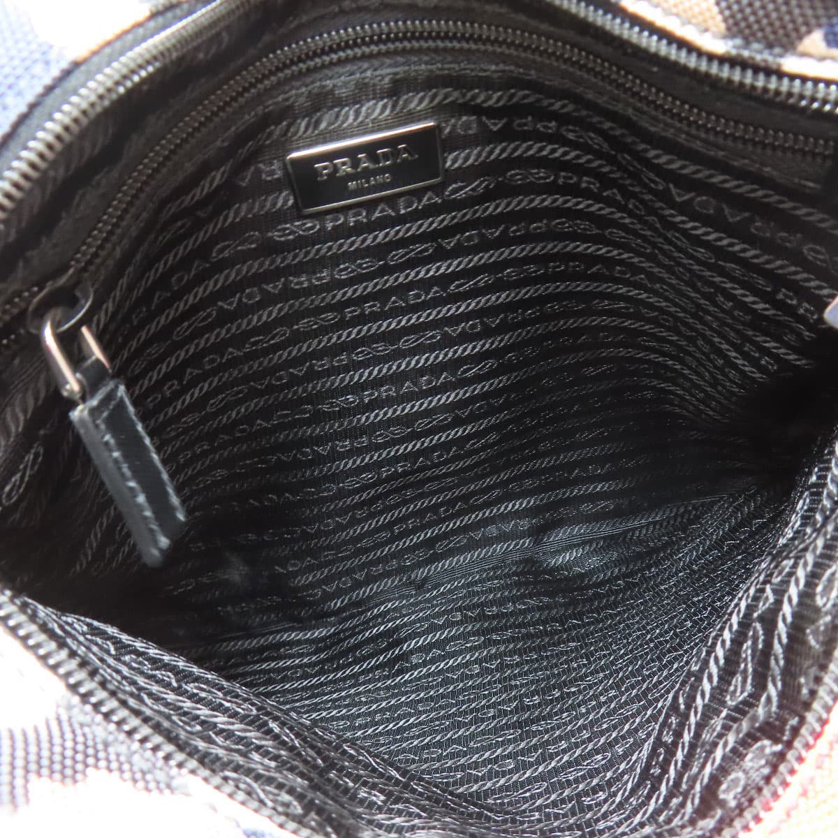 Prada camouflage pattern shoulder bag canvas for women [Used] [PRADA] 5