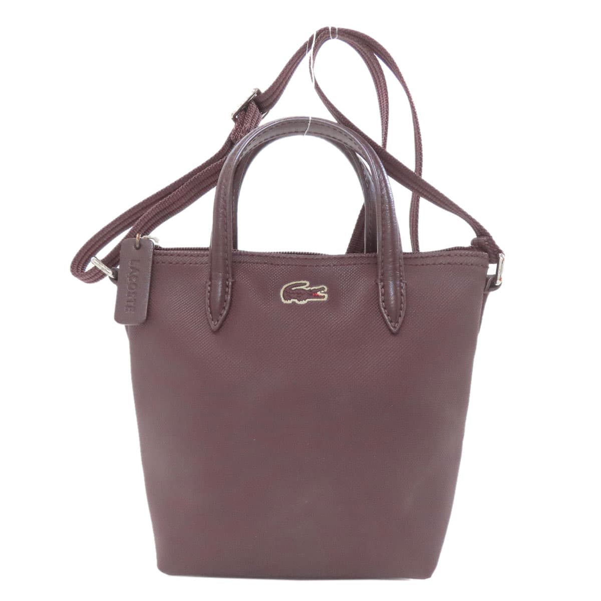 Lacoste 2WAY Handbag PVC Ladies [Used] [LACOSTE]