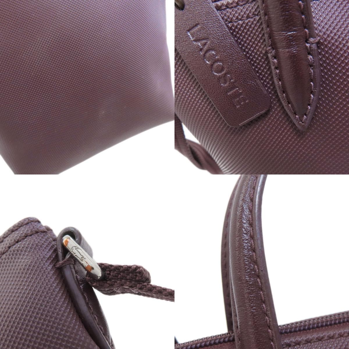 Lacoste 2WAY Handbag PVC Ladies [Used] [LACOSTE] 8