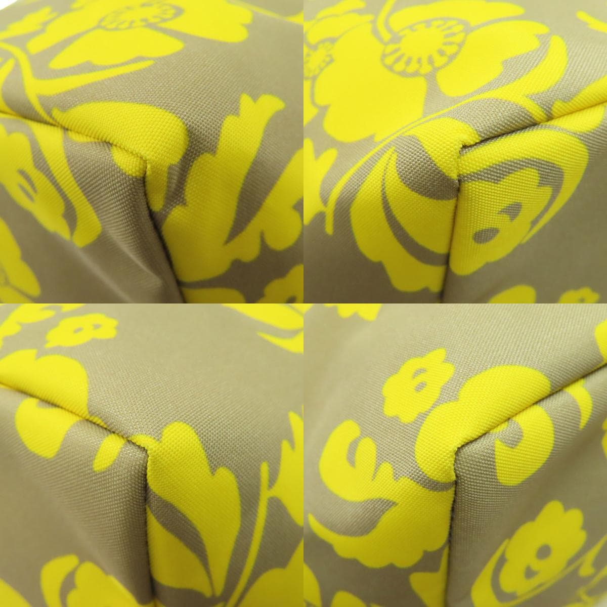 Herve Chapelier Boat Shape Tote Flower Motif Tote Bag Canvas Ladies [Used] [Herve Chapelier] 10