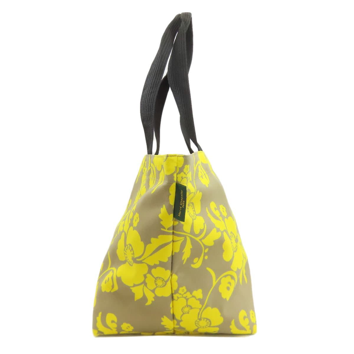 Herve Chapelier Boat Shape Tote Flower Motif Tote Bag Canvas Ladies [Used] [Herve Chapelier] 3