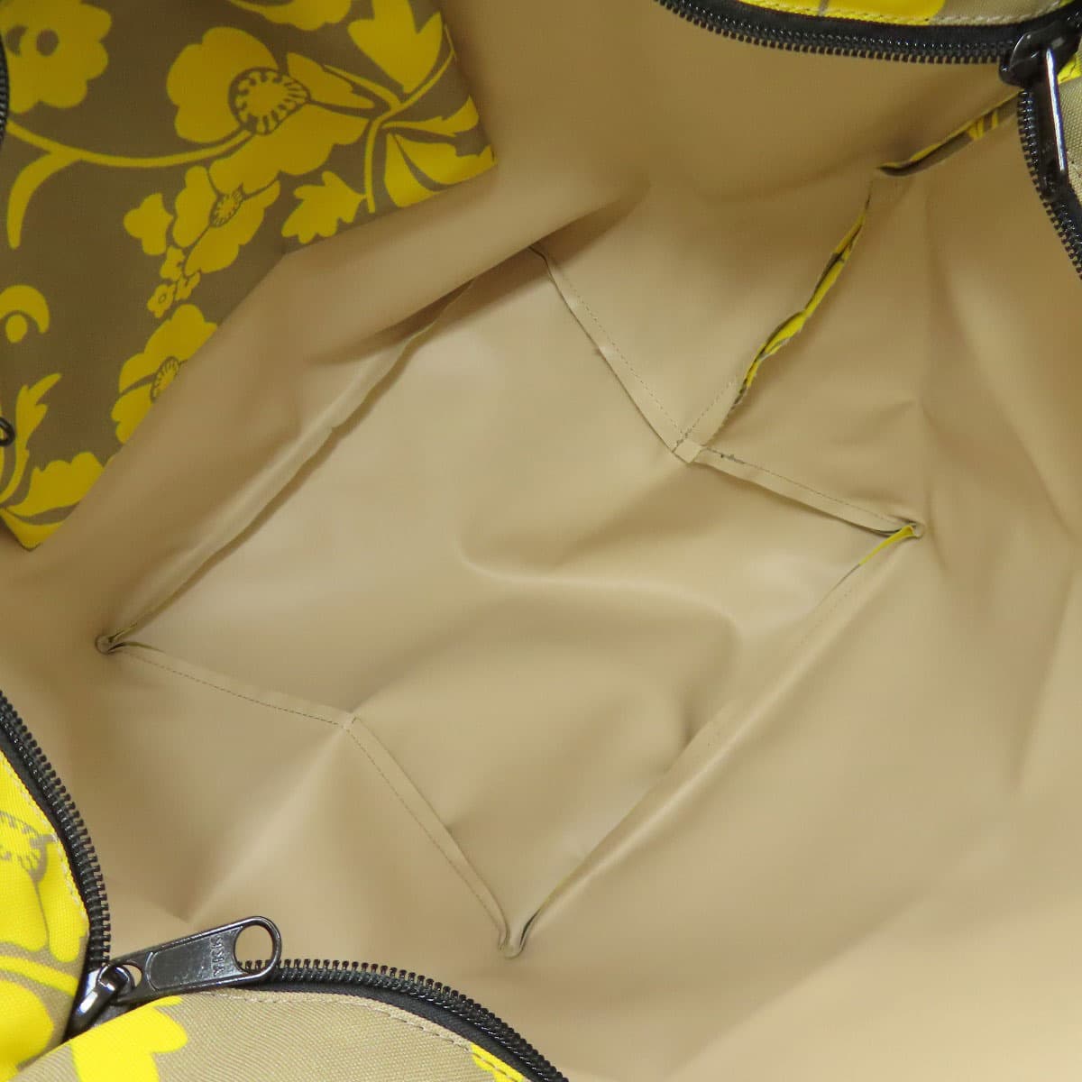 Herve Chapelier Boat Shape Tote Flower Motif Tote Bag Canvas Ladies [Used] [Herve Chapelier] 5