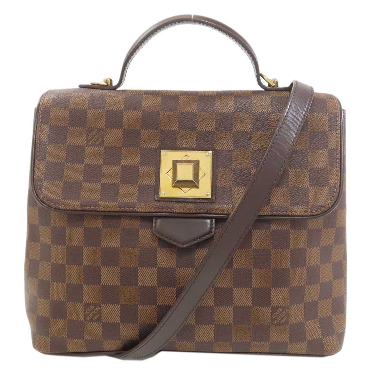 Louis Vuitton N41168 Bergamo MM Handbag Damier Canvas Ladies [Used] [LOUIS VUITTON] N41168