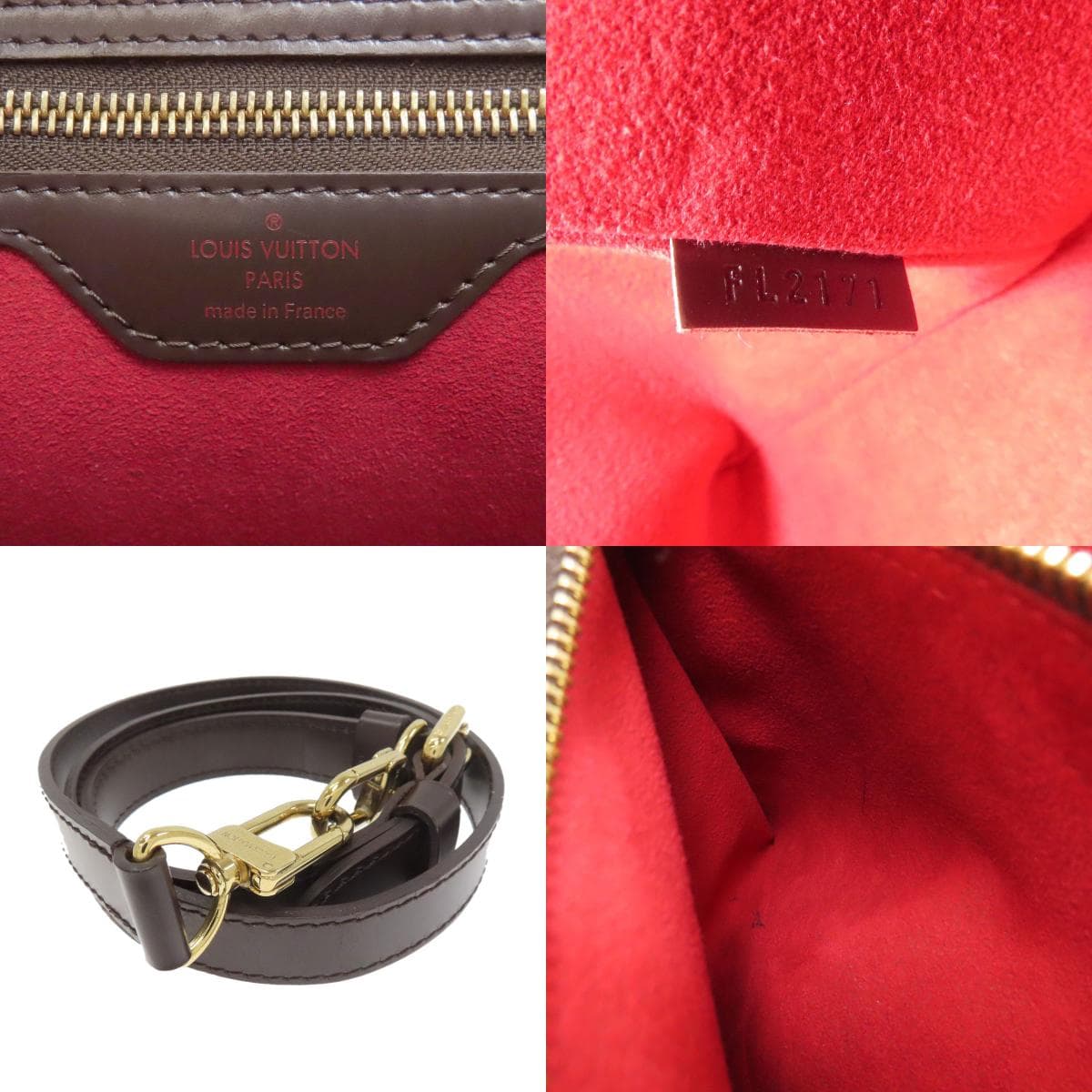 Louis Vuitton N41168 Bergamo MM Handbag Damier Canvas Ladies [Used] [LOUIS VUITTON] N41168 6