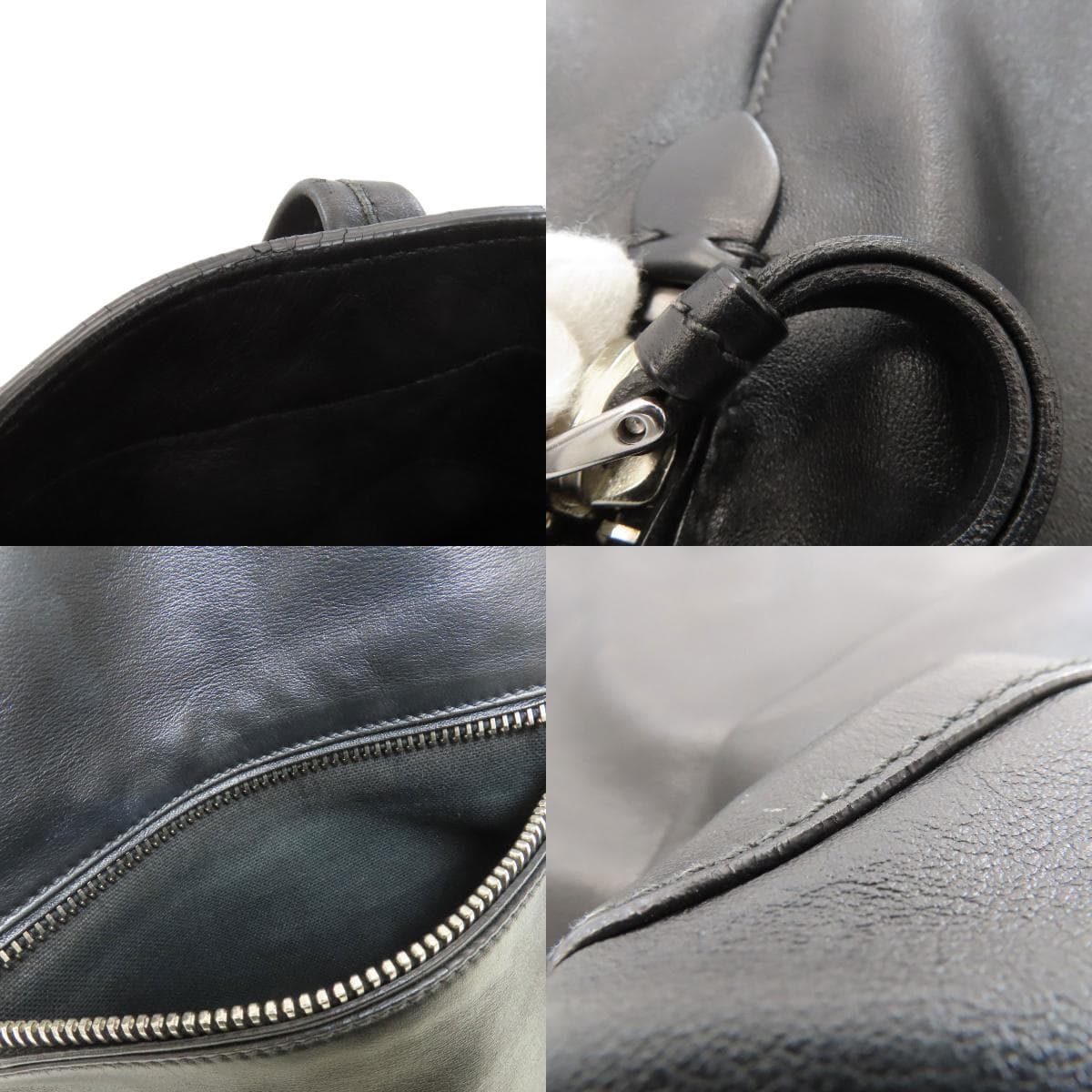 Miu Miu Logo Tote Bag Leather Women's [Used] [MIUMIU] 7