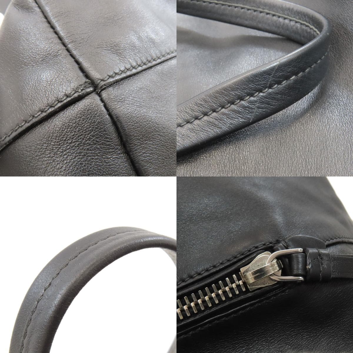 Miu Miu Logo Tote Bag Leather Women's [Used] [MIUMIU] 8