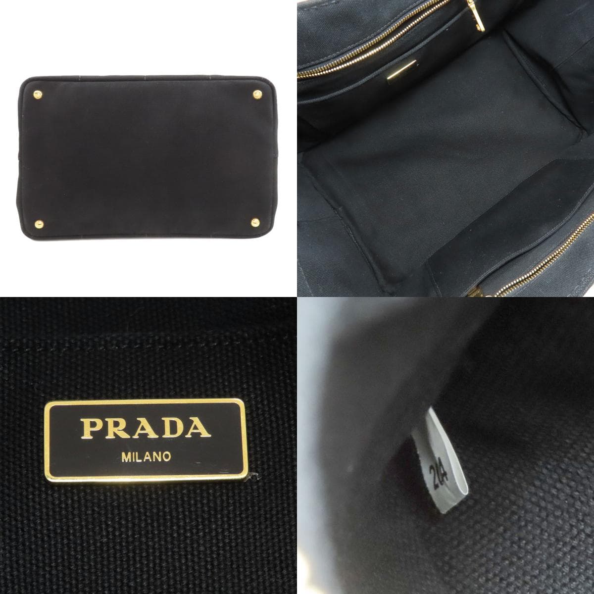 Prada 1BG642 Canapa 2WAY Handbag Canvas Ladies [Used] [PRADA] 1BG642 4