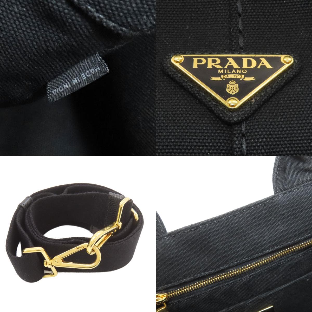 Prada 1BG642 Canapa 2WAY Handbag Canvas Ladies [Used] [PRADA] 1BG642 5