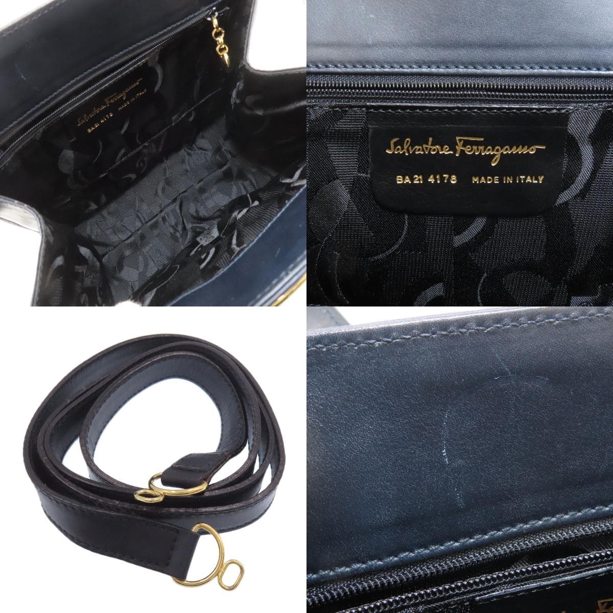 Salvatore Ferragamo Vara Ribbon 2WAY Handbag Leather Ladies [Used] [Salvatore Ferragamo] 5