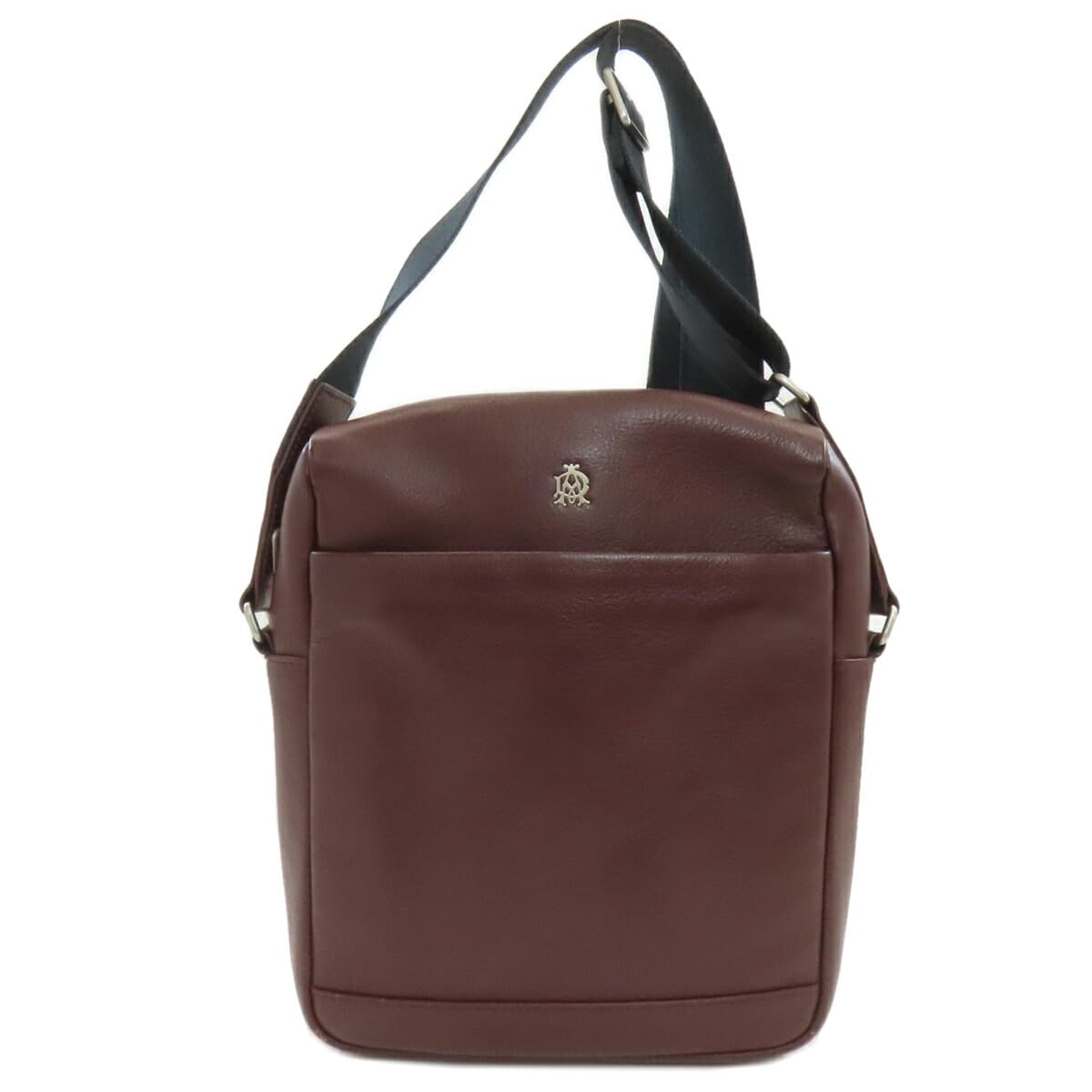 Dunhill Logo Shoulder Bag Leather Men's [Used] [Dunhill]