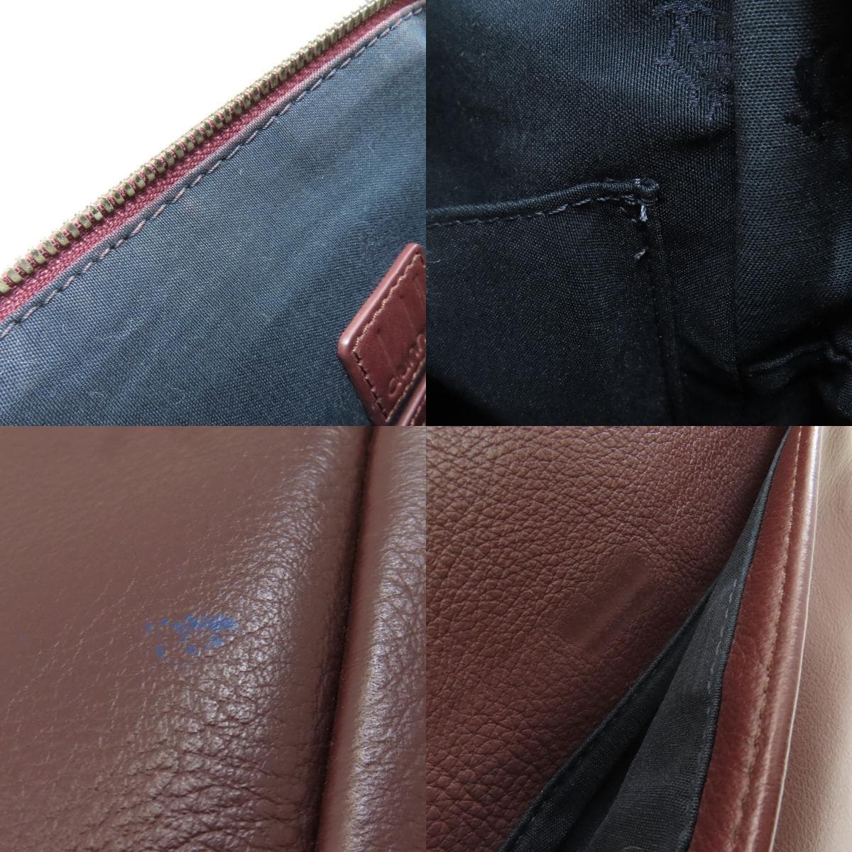 Dunhill Logo Shoulder Bag Leather Men's [Used] [Dunhill] 7