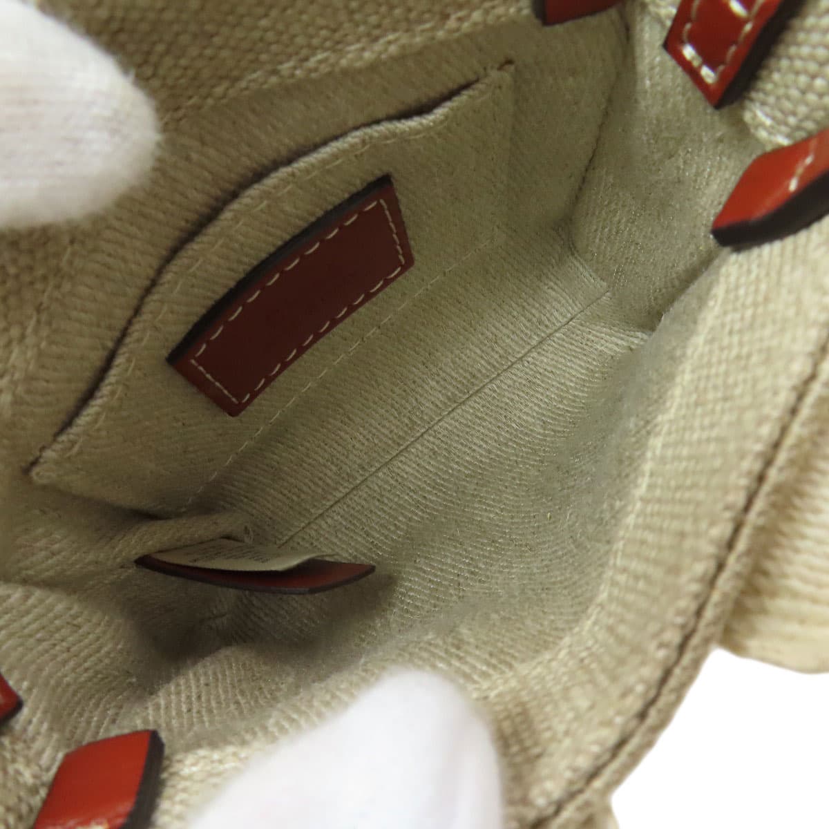 Chloe Woody Nano 2WAY Shoulder Bag Canvas Ladies [Used] [CHLOE] 5