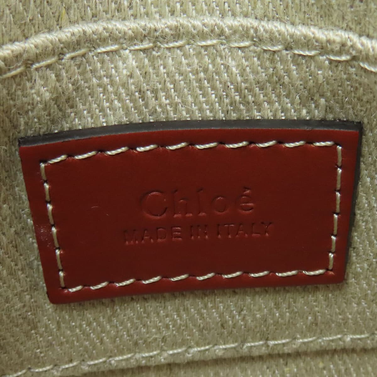 Chloe Woody Nano 2WAY Shoulder Bag Canvas Ladies [Used] [CHLOE] 6