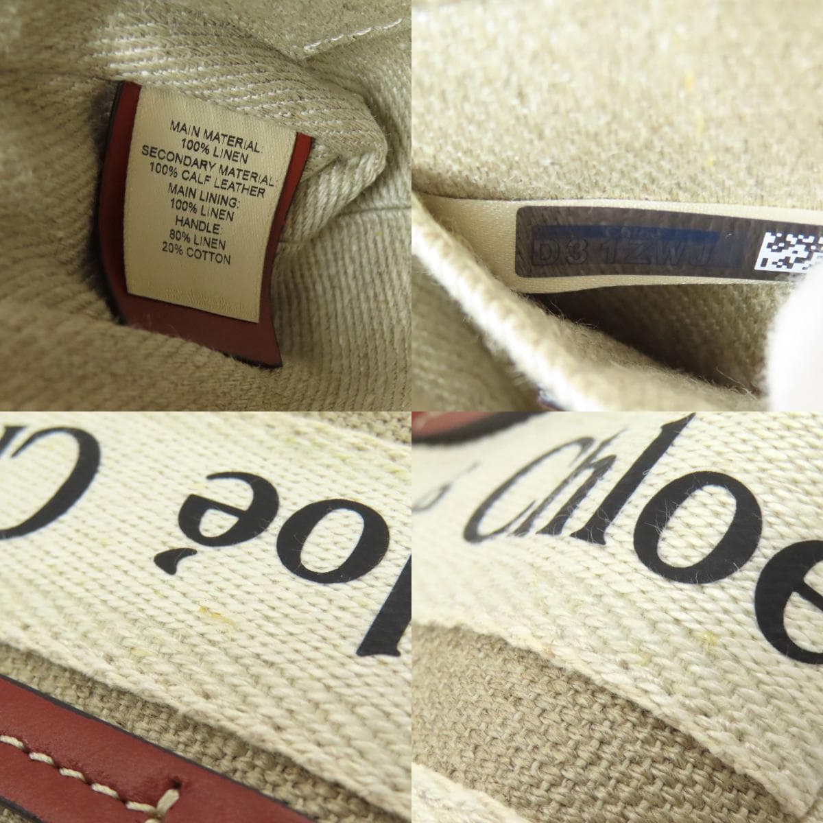 Chloe Woody Nano 2WAY Shoulder Bag Canvas Ladies [Used] [CHLOE] 8