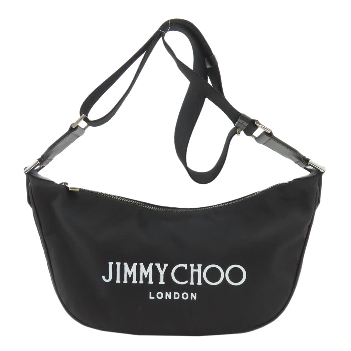 Jimmy Choo Logo Shoulder Bag Nylon Material Ladies [Used] [Jimmy Choo]
