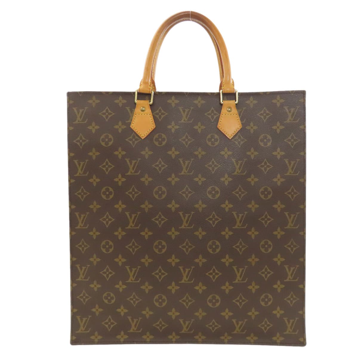 Louis Vuitton M51140 Sac Plat Handbag Monogram Canvas Ladies [Used] [LOUIS VUITTON] M51140
