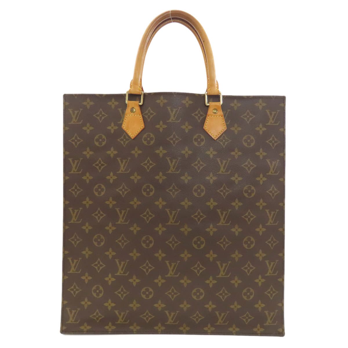 Louis Vuitton M51140 Sac Plat Handbag Monogram Canvas Ladies [Used] [LOUIS VUITTON] M51140 2