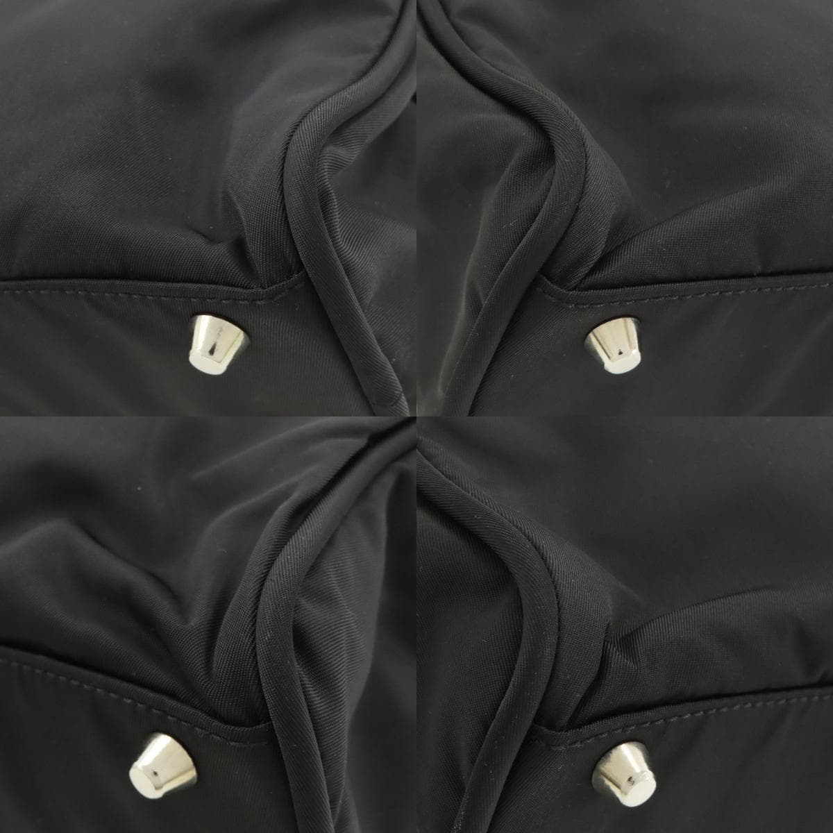 Prada logo hardware handbag made of nylon material for women [Used] [PRADA] 10