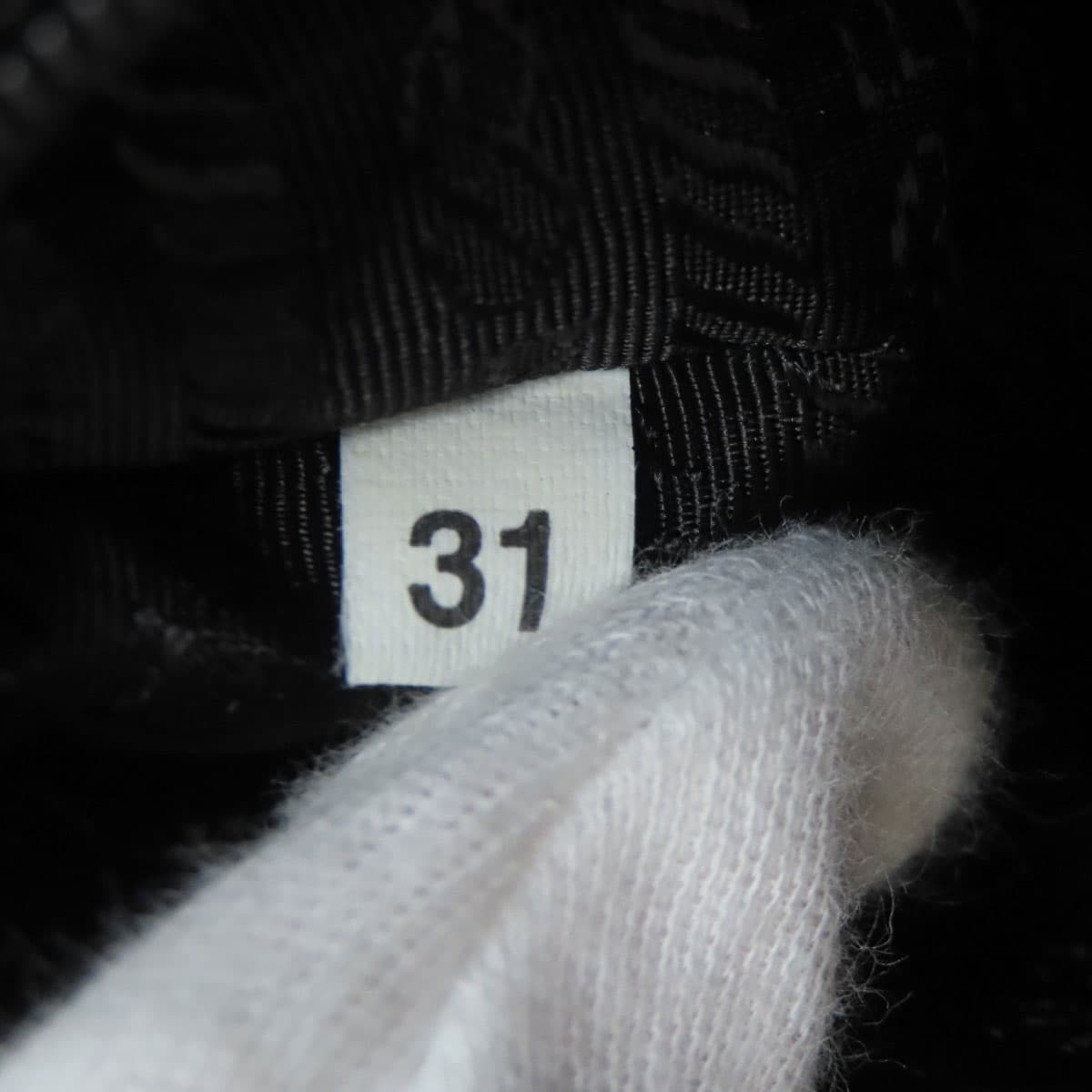 Prada logo hardware handbag made of nylon material for women [Used] [PRADA] 7