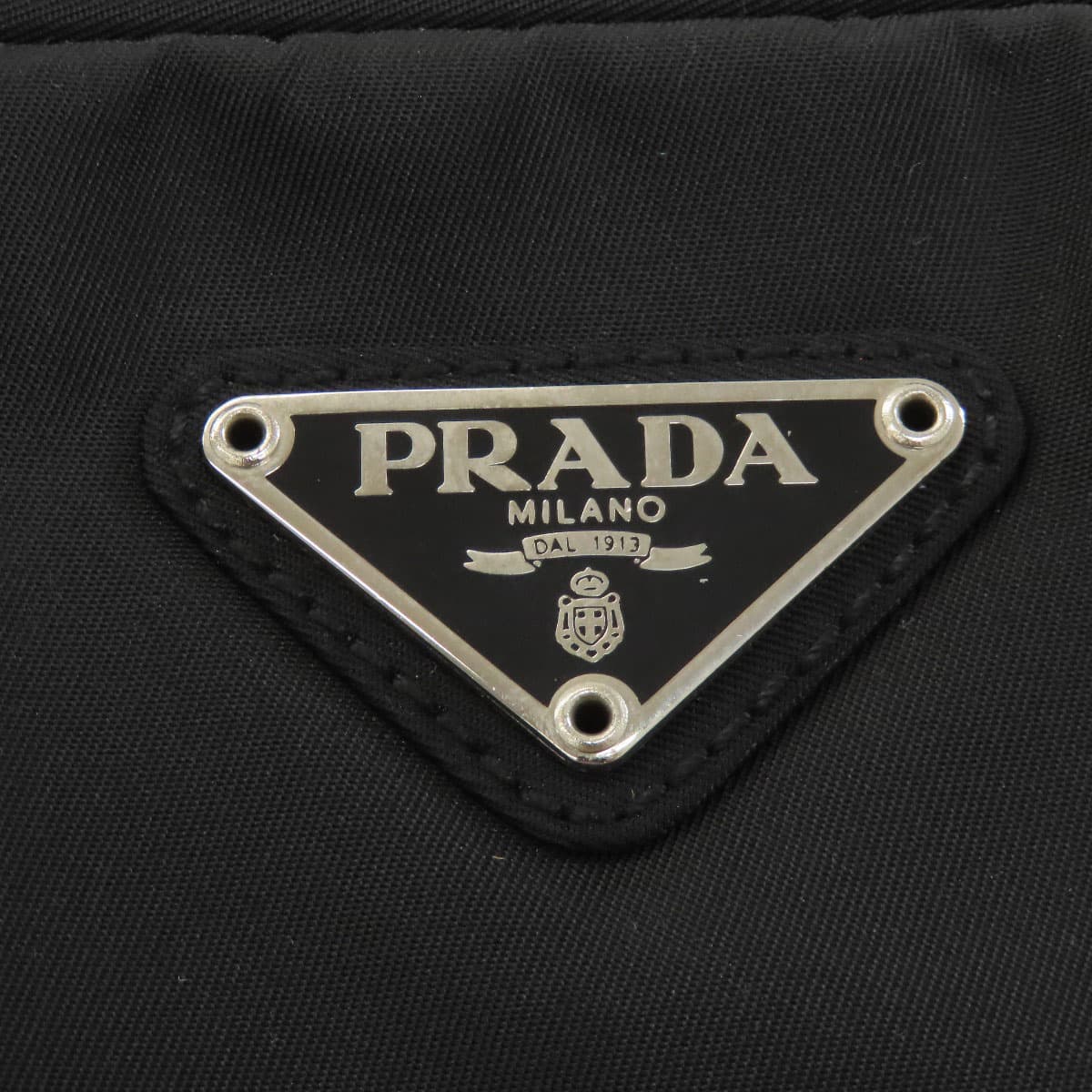 Prada logo hardware handbag made of nylon material for women [Used] [PRADA] 8