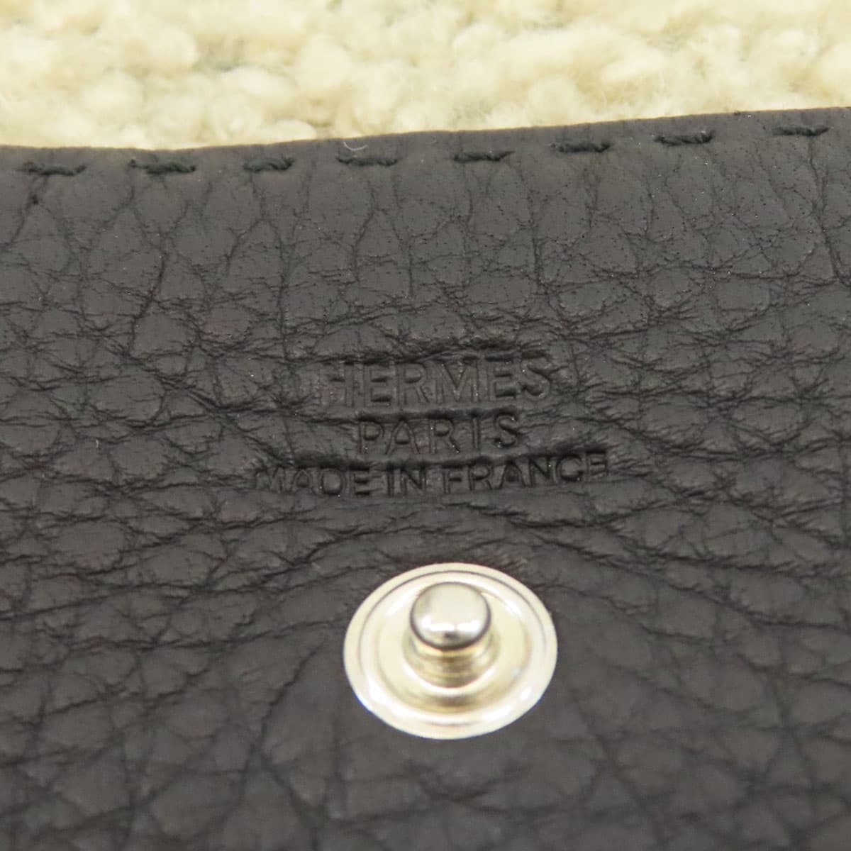 Hermes Neige Silver Hardware Hip Bag / Waist Bag Togo / Mouton Ladies [Used] [HERMES] 6