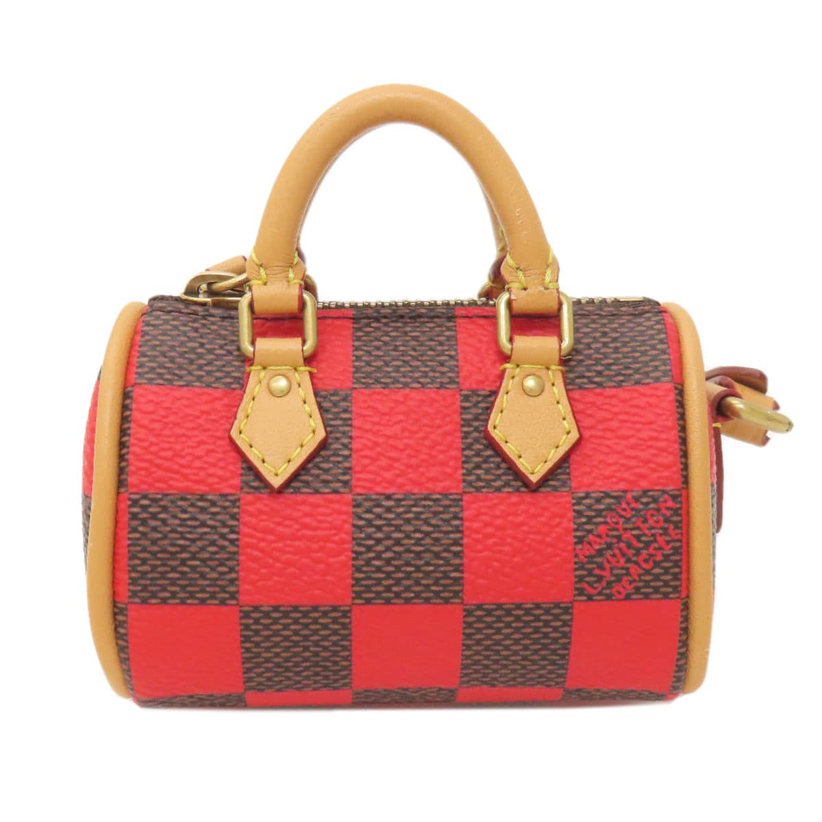 Louis Vuitton M01692 Pouch Damier Pop Mini Speedy Accessory Pouch Damier Canvas Ladies [Used] [LOUIS VUITTON] M01692