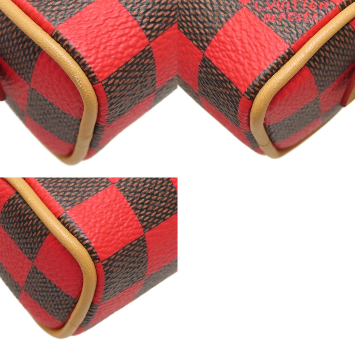 Louis Vuitton M01692 Pouch Damier Pop Mini Speedy Accessory Pouch Damier Canvas Ladies [Used] [LOUIS VUITTON] M01692 10