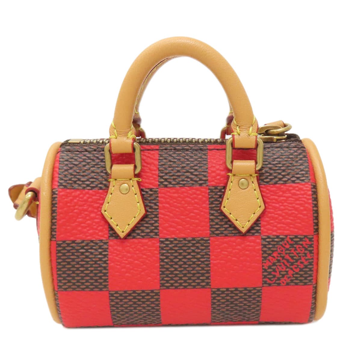 Louis Vuitton M01692 Pouch Damier Pop Mini Speedy Accessory Pouch Damier Canvas Ladies [Used] [LOUIS VUITTON] M01692 2