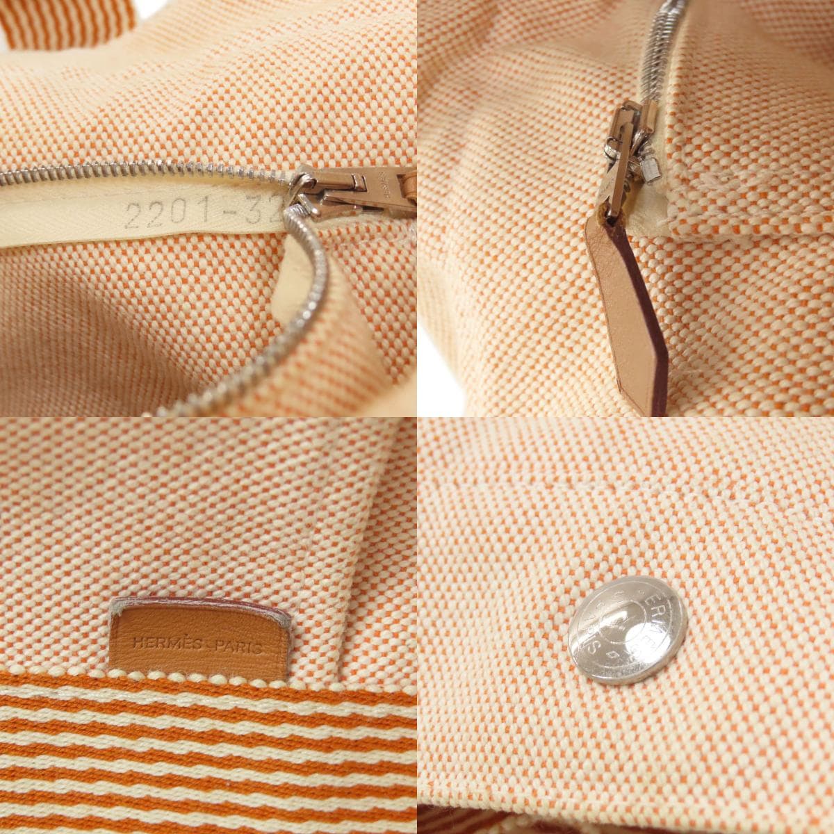 Hermes Sac Foulard II MM Handbag Canvas Ladies [Used] [HERMES] 8