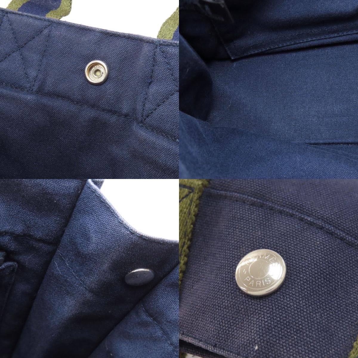 Hermes Sac Foulto PM Handbag Canvas Ladies [Used] [HERMES] 7