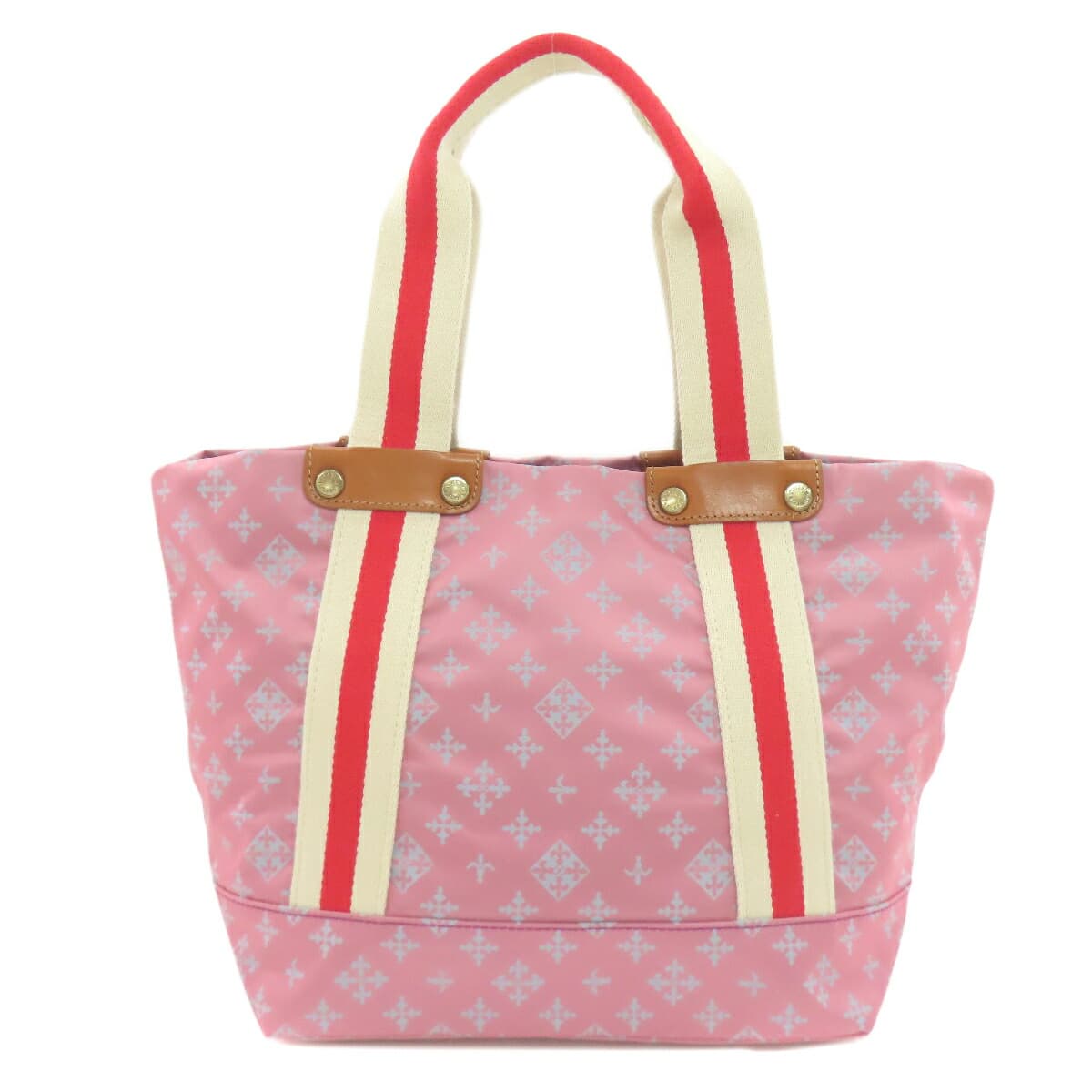 Russet Lily Emblem Handbag Nylon Material Ladies [Used] [russet]