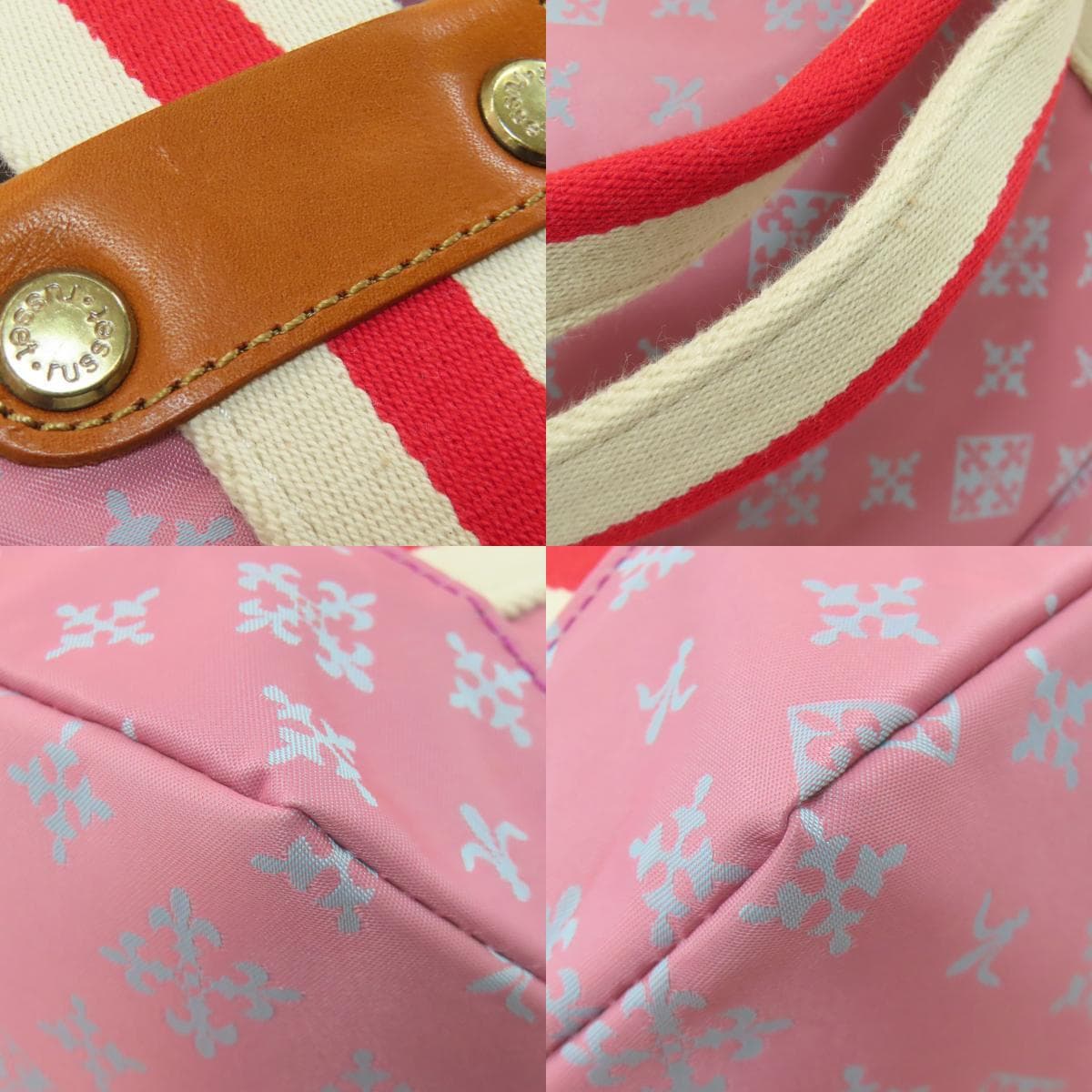 Russet Lily Emblem Handbag Nylon Material Ladies [Used] [russet] 9