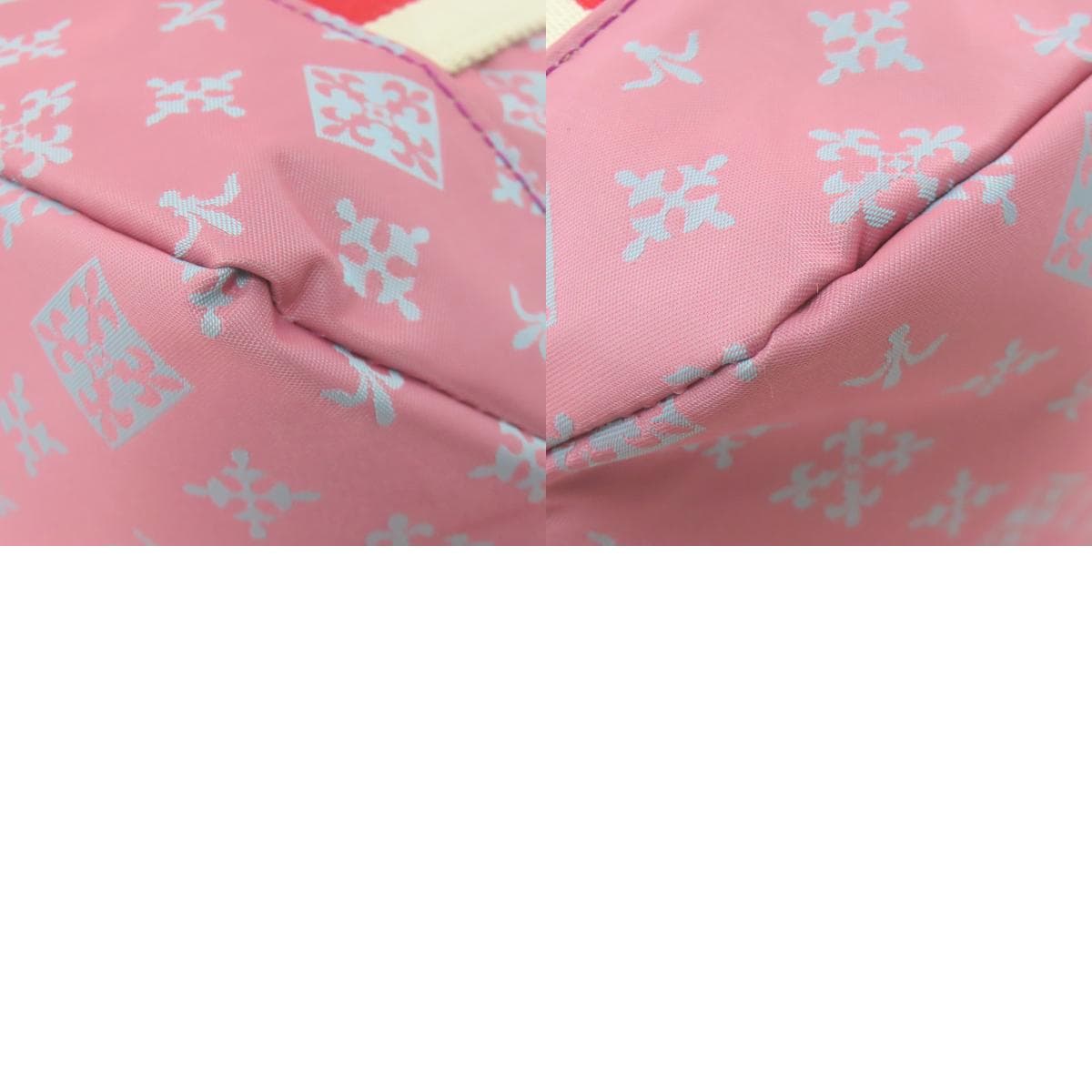 Russet Lily Emblem Handbag Nylon Material Ladies [Used] [russet] 10