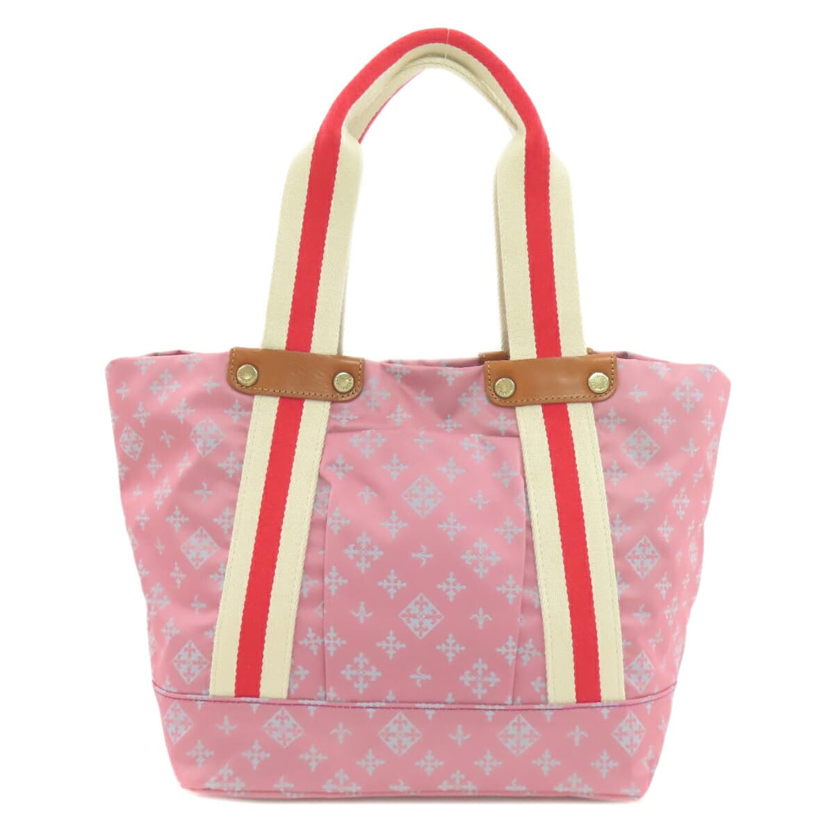 Russet Lily Emblem Handbag Nylon Material Ladies [Used] [russet] 2