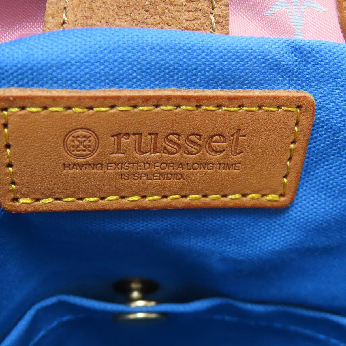 Russet Lily Emblem Handbag Nylon Material Ladies [Used] [russet] 6