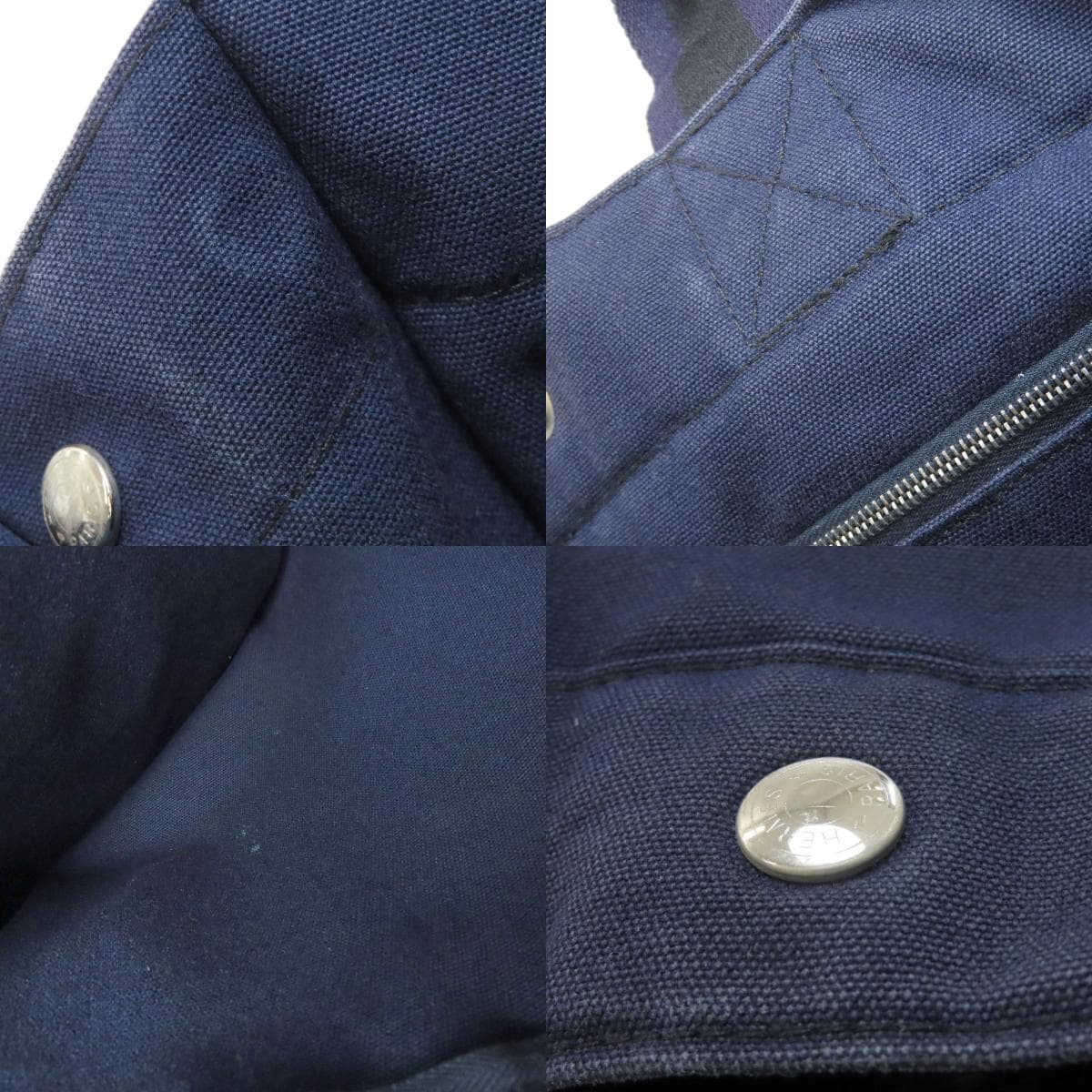 Hermes Sac Foulard To MM Handbag Canvas Ladies [Used] [HERMES] 7